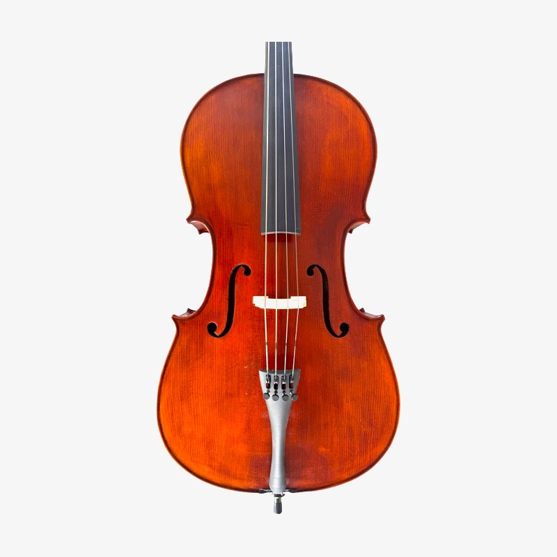 4/4 size cello outfit including carbon fibre bow, padded bag and rosin